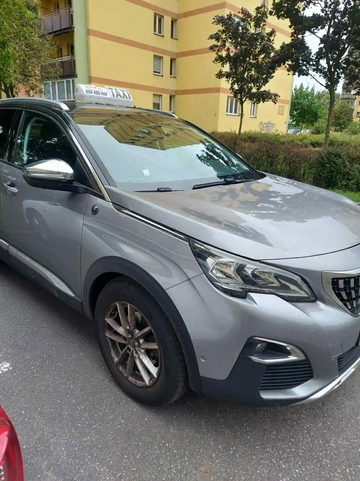 Taxi — wnętrze pojazdu